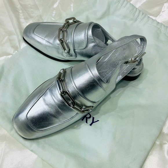 DRESSY BURBERRY sling back loafers🔥🔥 - Picture 2 of 16